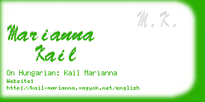 marianna kail business card